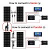 DOKIO Semi-Flexible Solar Panel 100W 12V Bendable
