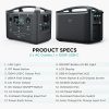 Portable Power Station with 110W Solar Panel