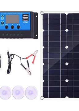 Fauge 100W Solar Panel Kit with Controller 12V/24V Battery Charger