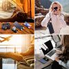 15000mAh Portable Solar Power Bank with Dual USB Ports and 15 LED Lights