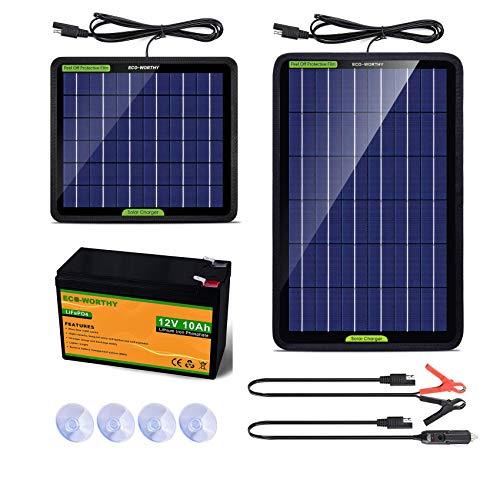 ECO-WORTHY 12V 5W 10W Solar Trickle Charger Solar Battery