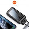 Solar Power Bank 33800mAh Portable Solar Charger 5V3.1A