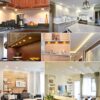 Any Space with Cadrim Puck Lights - Battery-Powered LED Stick-On Lights Perfect for Kitchen Cabinets, Closets, and More (6 Pack)