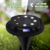 Outdoor Aesthetics with 8 Pack Solar Ground Lights (Cool White + Blue) - Your Pathway to Illuminated Landscapes
