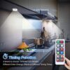 9-Pack LED Color-Changing Puck Lights - Wireless Dimmable Under Cabinet Lights for Kitchen - Remote Controlled Closet Lights with 16 Colors and Multiple Modes