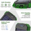 Solar Charger, 10000mAh Solar Power Bank, Qi Wireless Charger