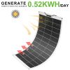 ECO-WORTHY 130 Watt 12 Volt Extremely Flexible Monocrystalline