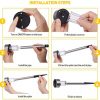 Enhance Your Outdoor Ambiance with 12-Pack Stainless Steel Solar Lights