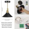 2-Pack Battery-Operated LED Wall Sconces - Retro Industrial Design for Stylish Indoor Lighting