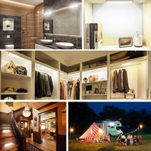 54-LED USB Rechargeable Motion Sensor Closet Lights - Bright and Gentle Under-Cabinet Lighting for Wardrobes, Closets, and Cupboards