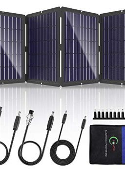 POWOXI Portable Solar Panel 100W, Aim Zero Yeti Energy Station