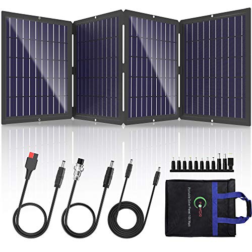 POWOXI Portable Solar Panel 100W, Aim Zero Yeti Energy Station