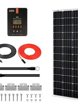 RICH SOLAR 100 Watts 12 Volts Monocrystalline Solar Starter Kit