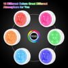9-Pack LED Color-Changing Puck Lights - Wireless Dimmable Under Cabinet Lights for Kitchen - Remote Controlled Closet Lights with 16 Colors and Multiple Modes