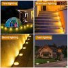 8 LED Solar Garden Lights Disk Lights Outdoor
