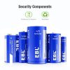 EBL Battery Organizer Storage Box Include Alkaline Batteries Combo