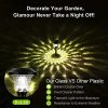 Balhvit Glass Solar Lights Outdoor – 8 Pack Super Bright Pathway Lights with Extended Battery Life for Stunning Garden Illumination
