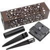 MAGGIFT 6 Pack Outdoor Dual-use Solar Pathway Lights