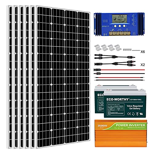 ECO-WORTHY 1KW Complete Solar Panel System Kit