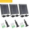 3 Pack Solar Panel for Blink XT XT2 - Outdoor Power Solution with Weatherproof Design, Adjustable Mount, and Long-Lasting Battery - Black