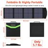 60W Portable Foldable Solar Charger - High Conversion Efficiency and Ultimate Portability