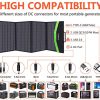 TwelSeavan 120W Portable Solar Panel Charger – Fast Charging for Power Stations & Devices