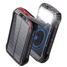 Solar Power Bank 26,800mAh Wireless Solar Charger USB