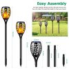 TomCare 8 Pack Solar Lights Outdoor Flickering Flames