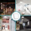 Lineway Battery Operated Motion Sensor Ceiling Light - Illuminating Your Space with Smart, Wireless LED Brightness