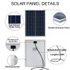 ECO-WORTHY 25 Watt 12 Volt Polycrystalline Solar Panel