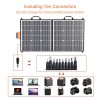 100W Foldable Solar Panel with USB-C & QC 3.0 – Ultra-Compact, Waterproof Charger for Camping, Fishing & Outdoor Power Stations