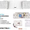White Emergency Lighting Battery Backup