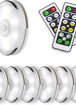 Lightess LED Puck Lights Wireless Closet Light with Remote Control