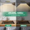 LED Motion Sensor Under Cabinet Lights - Rechargeable, Wireless, and Flicker-Free Illumination for Kitchen and Drawers! 💡🔧