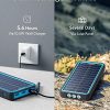 Anker Solar Power Bank - PowerCore Solar 10000: Your Outdoor Companion with Dual USB Ports, Flashlight, and Splashproof Design for Uninterrupted Smartphone Charging
