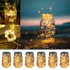 Solar Mason Jar Lights, 6 Pack 30 LED Fairy Lights