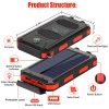 Solar Charger, Durecopow 20000mAh Portable Outdoor
