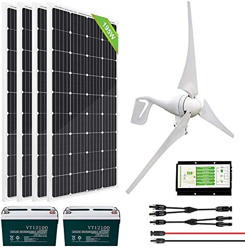 ECO-WORTHY 1200 Watts 24 Volt Solar Wind Turbine Generator Kit