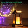 TomCare Flickering Flame Solar Lantern Outdoor