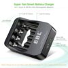 Quick Charger AA Rechargeable Batteries with USB-C and Micro Charging Port