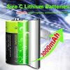 Lithium C Batteries, Micro USB Rechargeable C Cell