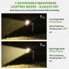Otdair Solar Landscape Spotlights – 19 LED Solar Powered Pathway Lights, Waterproof IP67, Adjustable Outdoor Garden Lights (4 Pcs)