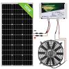 ECO-WORTHY 12 inch Solar Attic Fan +100W Solar Panel