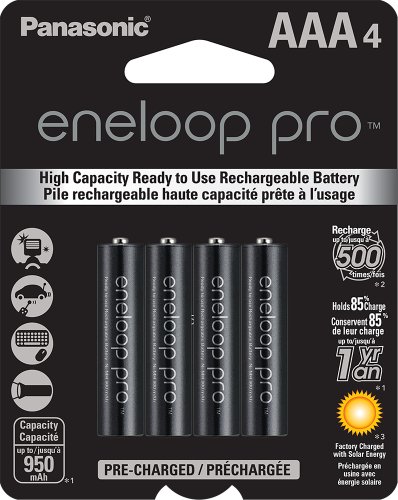 Pre-Charged Rechargeable Batteries Panasonic AAA