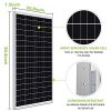 100 Watt 12 Volt Photo voltaic Panel, Excessive Effectivity Monocrystalline PV Module