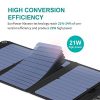 Nekteck 21W Solar Charger(5V/3A Max) with 2 USB Port
