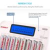 8-Bay Smart LCD AA/AAA NiMH/NiCd Charger + 8 AA NiMH Rechargeable Batteries
