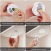 Rechargeable Puck Lights with Wireless Remote - 60 Lumens Dimmable LED Under Cabinet Lighting for Kitchen and Closet (6 Packs)