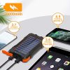 Solar Charger 20000mAh, Qi Wireless Solar Power Bank