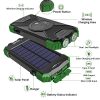 Solar Charger, 10000mAh Solar Power Bank, Qi Wireless Charger